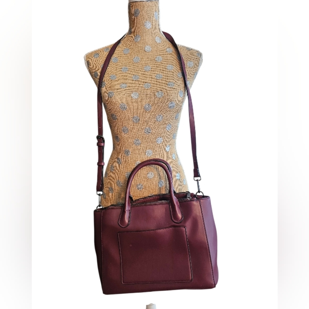 A New Day Crossbody Burgundy Maroon Purse